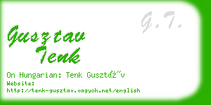 gusztav tenk business card